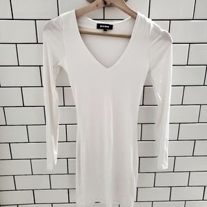 White long sleeve maxi dress
